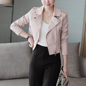 แจ็กเก็ตหนังสำหรับผู้หญิงสไตล์ปากีสถานสำหรับฤดูหนาวผ้าย้อมสีทึบออกแบบได้ตามต้องการ - Product Image 6