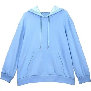 Sudadera con Capucha forrada de seda con hombros caídos de alta calidad al por mayor Sudadera con capucha de satén gráfica informal sudadera de mujer sudaderas con capucha de seda logotipo personalizado - Product Image 2