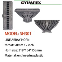 Haut-parleur à cornet de 2 pouces de haute qualité, tweeter PA, cornets pour Line Array, guide d'ondes pour Line Array