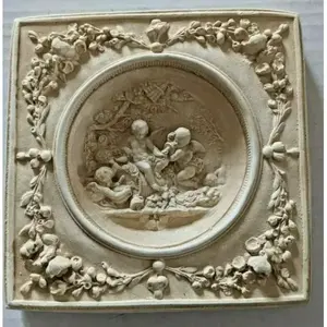 Edmar การหล่อที่สร้างสรรค์3D แขวนผนังกระเบื้องนางฟ้า6*6 ''ดินเผาเซรามิกเผาไหม้ศิลปะบ้านและสวนตกแต่งแคนาดา - Product Image 1