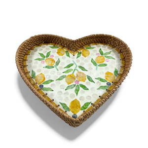 Plateau simple en nacre avec bord en rotin pour servir les aliments, la présentation de table et la décoration de la maison en provenance du Vietnam - Product Image 2