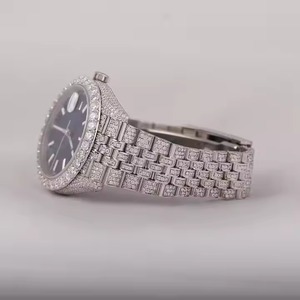 Nouvelle montre mécanique automatique VVS Moissanite & Diamond pour hommes Style de luxe Hip Hop classique avec mouvement à Quartz - Product Image 3