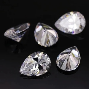 Diamante cultivado en laboratorio, corte pera, 0.5 ct, preparado para procesos de montaje. - Product Image 6