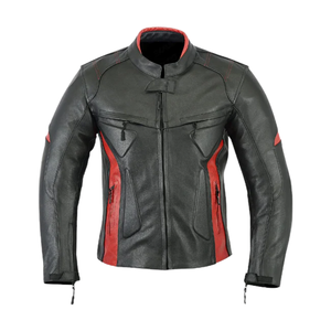Men's Biker Racing Black 100% Genuine Lambskin Leather Motorbike Jacket With Armoured Protections Motorcycle Jacket For Men - Product Image 1