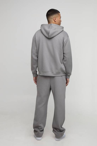 Heavyweight <b>Pullover</b> <b>Men</b> Hoodie Custom Print Logo Fleece Lining Regular Fit Unisex Winter Plain Dyed Hoodies - Product Image 5