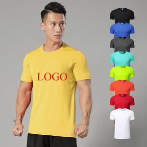 Nueva camiseta personalizable de verano con cuello de manga corta para hombre, lona de algodón 100% para deportes al aire libre, ropa informal con logotipo personalizado - Product Image 2