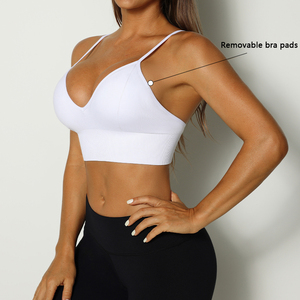 ชุดกีฬาที่ไร้รอยต่อยิมโยคะกีฬาร้อนขายข้ามกลับเสื้อ Bra เซ็กซี่ออกแบบชุดชั้นในกีฬาสําหรับผู้หญิง - Product Image 3