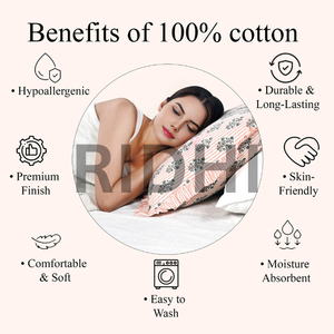 ปลอกหมอนอิงลายดอกซัลมอน ลายทาง แต่งระบาย สไตล์ตะวันตก ผ้าฝ้ายแท้ ถอดซักได้ ทันสมัย หรูหรา - Product Image 2