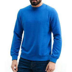 Sudadera Lisa de Color Azul al por Mayor, Personalizable, Unisex, con Cuello Redondo, Nueva Moda Masculina, con Todas las Personalizaciones y Colores Disponibles - Product Image 3