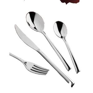 Juego de Cubiertos de diseño elegante en acero inoxidable con espejo plateado pulido, perfecto para vajilla y comedor de boda elegante - Product Image 3