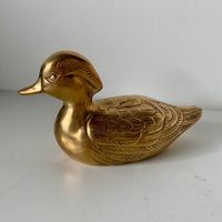 Sculpture de canard artisanale en laiton de haute qualité, moderne, pour la décoration de la maison et du jardin, cadeau de Noël
