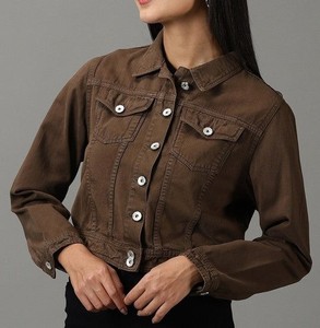 Chaqueta de moda transpirable para primavera y otoño, prendas de vestir exteriores diarias, chaquetas recortadas con botones a presión, la mejor chaqueta informal 2025 - Product Image 3