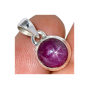 Colgante de Plata de Ley 925 con gema Natural de Rubí, joyería hecha a mano - Product Image 5