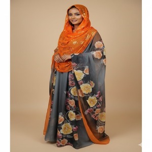 Robe traditionnelle somalienne tendance 2026 pour Dirac, imprimé numérique, tissage slub, motif floral, mariage, événements spéciaux pour filles - Product Image 1