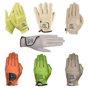 Stable Grip <b>Moisture</b> Wicking Performance Durable Grip Cabretta Leather Material Sports Golf <b>Gloves</b> Strong Wrist & Labeling - Product Image 6