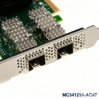 Adaptador de red Ethernet Mellanox Connect X-4 Lx MCX4121A-ACAT de doble puerto 25GbE SFP28 PCIe 3.0 x8 RDMA RoCE Smart NIC