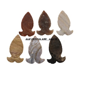 Achetez une pointe de flèche en agate de qualité supérieure avec des pointes de flèche en agate multicolore à bas prix par Alif cristal et agate - Product Image 1