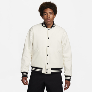 Veste universitaire à manches en cuir pour hommes de style décontracté Slim Fit de haute qualité Vestes universitaires légères et respirantes pour hommes - Product Image 6