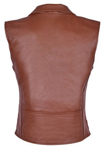 Chaleco de Cuero Auténtico Personalizado para Motociclistas, Chaqueta de Cuero para Motociclismo, Carreras de Autos, Ropa para Motociclistas de Calle - Product Image 2