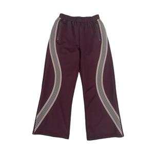 Pantalon de jogging baggy en coton personnalisé, dépouillé du côté, confortable, délavé à l'acide, avec fermeture à glissière latérale unisexe - Product Image 3