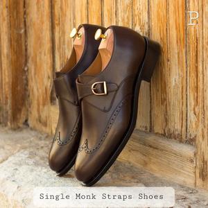 Zapatos de Vestir de Cuero de Lujo con Correa de Monje, Diseño de Lujo, Punta Redonda, para Oficina, Otoño, Zapatos Premium, Elegantes para Hombre - Product Image 3