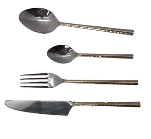 Couleur personnalisée, manche en bois et bambou, couverts faits à la main, vaisselle, couverts, ustensiles de cuisine en acier inoxydable - Product Image 4