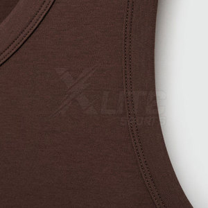 เสื้อกล้ามถักสีพื้นสำหรับผู้ชายรุ่นใหม่ สวมใส่สบาย ระบายอากาศได้ดี น้ำหนักเบา เหมาะสำหรับออกกำลังกาย วิ่ง หรือใส่ลำลองในฤดูร้อน - Product Image 6