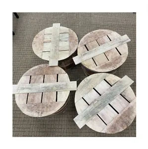 Round Wooden Crab Basket - Acacia Storage Baskets Bushel Crab Big Hollow Containing Seafood Cheap Sale Vietnam Producer