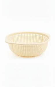 New Round Multipurpose Plastic Fruit Vegetable Basket <b>Set</b> of 3 with Handle for Home Kitchen Hotel Restaurant Multi <b>Colour</b> - Product Image 3