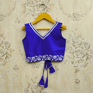 Shoryam Fashion Nouvelle Arrivée Lehenga Choli Ethnique Bleu Royal Longueur Ras du Sol pour Filles |   Vêtements de fête festifs |   Grossiste de qualité d'exportation - Product Image 3