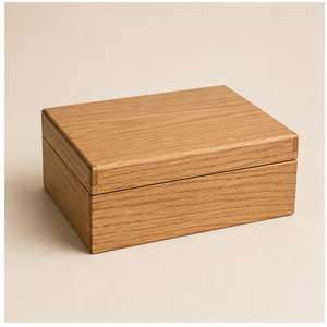 Boîte de rangement pour huiles essentielles en bois avec couvercle, design minimaliste rectangulaire, couvercle à charnières - Product Image 2