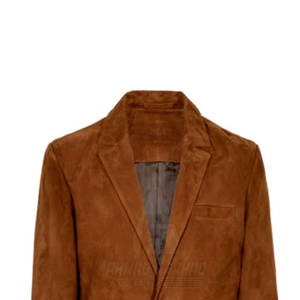 Manteau en daim élégant pour homme avec doublure en tissu de laine, rembourrage en duvet écologique, personnalisable pour un usage décontracté - Product Image 6