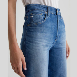 กางเกงยีนส์ทรงหลวมเอวสูงของผู้หญิงสำหรับฤดูใบไม้ผลิและฤดูร้อนกางเกงผ้ายีนส์ขากว้างใส่สบายสไตล์วินเทจลำลองขายส่ง - Product Image 2