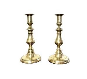 Candelabros DE BODA dorados Candelabros de vidrio Portavelas de metal de latón Portavelas de metal Pieza central de boda - Product Image 2