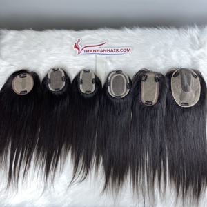 MEJOR VENTA Toupee Cabello humano Toupee Cutícula Remy Hair Topper para mujeres Estilo Natural Recto Estilo libre - Product Image 6