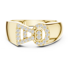 Elegante anillo de diamante redondo de lujo para hombres IGI Certified Lab Grown Stone Compradores de joyería de lujo al por mayor y al por menor - Product Image 2