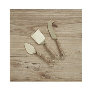 Ensemble de couteaux coupe-fromage attrayant avec manche en résine Couteaux à fromage et à beurre en acier inoxydable Poignée en boucle Outils à fromage - Product Image 3