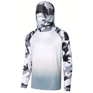 Sudadera con Capucha de Manga Larga Original para Sublimación, Protección para Pesca, Escalada y Caza, Secado Rápido, UPF 50+, Transpirable, Colores Personalizados - Product Image 1