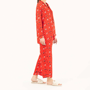 Pijamas de Mujer Otoño-Invierno 2026, Nuevo Diseño, Alta Calidad, Cuello Camisero con Botones, Plumas Desmontables - Product Image 2