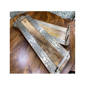 Plateau de service en bois et nacre de la plus grande qualité pour la cuisine des restaurants, accessoires d'hôtel - Product Image 4