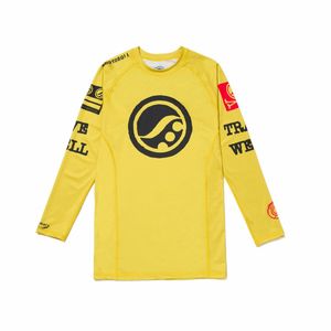 เสื้อรัดกล้ามเนื้อ Jiu Jitsu สำหรับผู้ชายและผู้หญิงเสื้อวิ่งยูโดออกกำลังกาย rashguard แขนยาว - Product Image 1