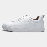 Vente en gros de baskets décontractées pour hommes en cuir de vache véritable, à lacets, légères, respirantes, confortables, chaussures de sport tendance pour toutes les saisons
