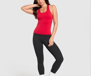 Camiseta sin mangas transpirable para mujer, ropa de Yoga, sin mangas, cómoda, para correr, Fitness, camiseta sin mangas para mujer - Product Image 2