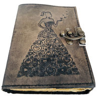 Carnet de notes féerique, journal intime, carnet de croquis, cadeau, journal à couverture rigide en cuir celtique, motifs authentiques, carnet vintage, journal intime envoûté
