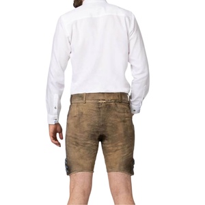 Shorts Lederhosen Bavarois Élégants pour Hommes – Nouveauté Authentique, Vêtement Traditionnel Allemand, Motif Uni, Boutons, Taille Mi-Haute, Style Urbain - Product Image 6