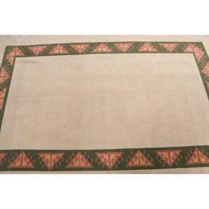Turkish Vintage Rug 4,8x7,4 ft, <b>Brown</b> Area Plants & trees <b>Wool</b> Rug - Product Image 5