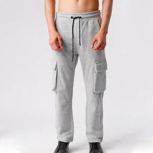 Pantalones de chándal de punto personalizados para hombre con tela de peso pesado Pantalones de chándal Hip Hop Joggers Pantalones apilados para hombres - Product Image 6