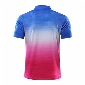 Impression personnalisée professionnelle pour hommes pour Polo Maillot anti-rides de couleur unie à vendre Polo - Product Image 3