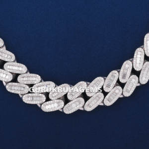 Cadena Cubana de 16 mm Estilo Hip Hop, Venta Caliente de Fábrica, Joyería con Incrustaciones de Moissanita VVS, Cadena Cubana de Plata S925 - Product Image 3