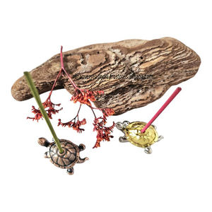 Handcrafted Brass Turtle <b>Incense</b> Holder Unique Decorative Aromatherapy Burner for Home & Meditation Spiritual Space At Good Rate - Product Image 4